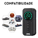 Calibrador Compressor Pneu Bomba De Ar Inteligente + Auxiliar De Partida
