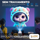 Projetor Portátil 4K com AndroidTV, Wi-Fi e Espelhamento de Tela