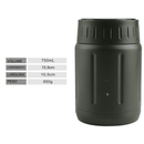 Lancheira Térmica de Alimentos em Aço Inoxidável 750ml