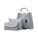 Kit Completo com 3 Bolsas Elegantes + Bolsa Transversal + Carteira Multifuncional – Perfeito para Todas as Ocasiões! (Compre 1 Leve 3)