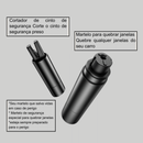 Martelo de Segurança para Carro Baseus - Quebra Vidro e Corta Cinto - 2 em 1