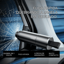 Martelo de Segurança para Carro Baseus - Quebra Vidro e Corta Cinto - 2 em 1