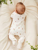 Macacão recém nascido estampa floral