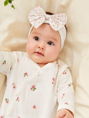 Macacão recém nascido estampa floral