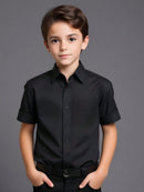 Camisa Social Manga Curta Infantil Linha Premium